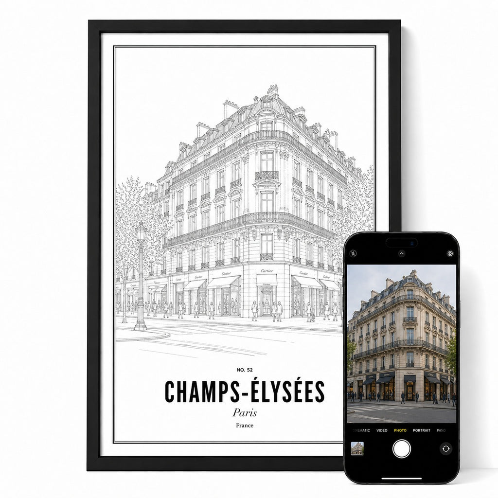 Individuelle Hausillustration